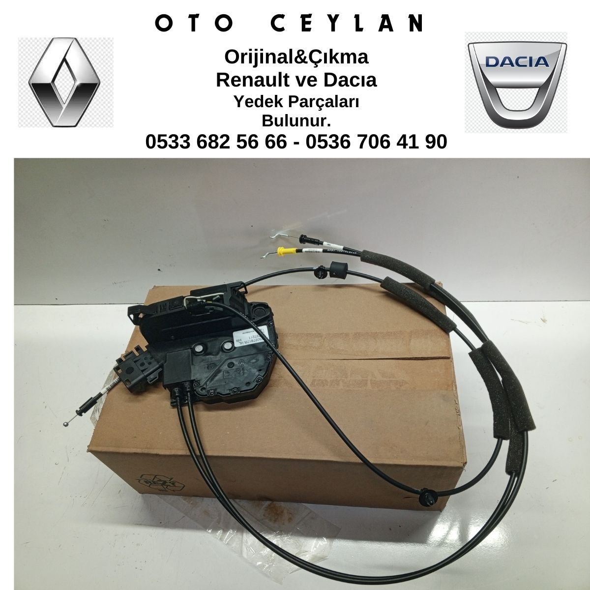 825027817R TARFIC 3 SAĞ SÜRGÜLÜ KAPI KİLİDİ SIFIR ORİJİNAL