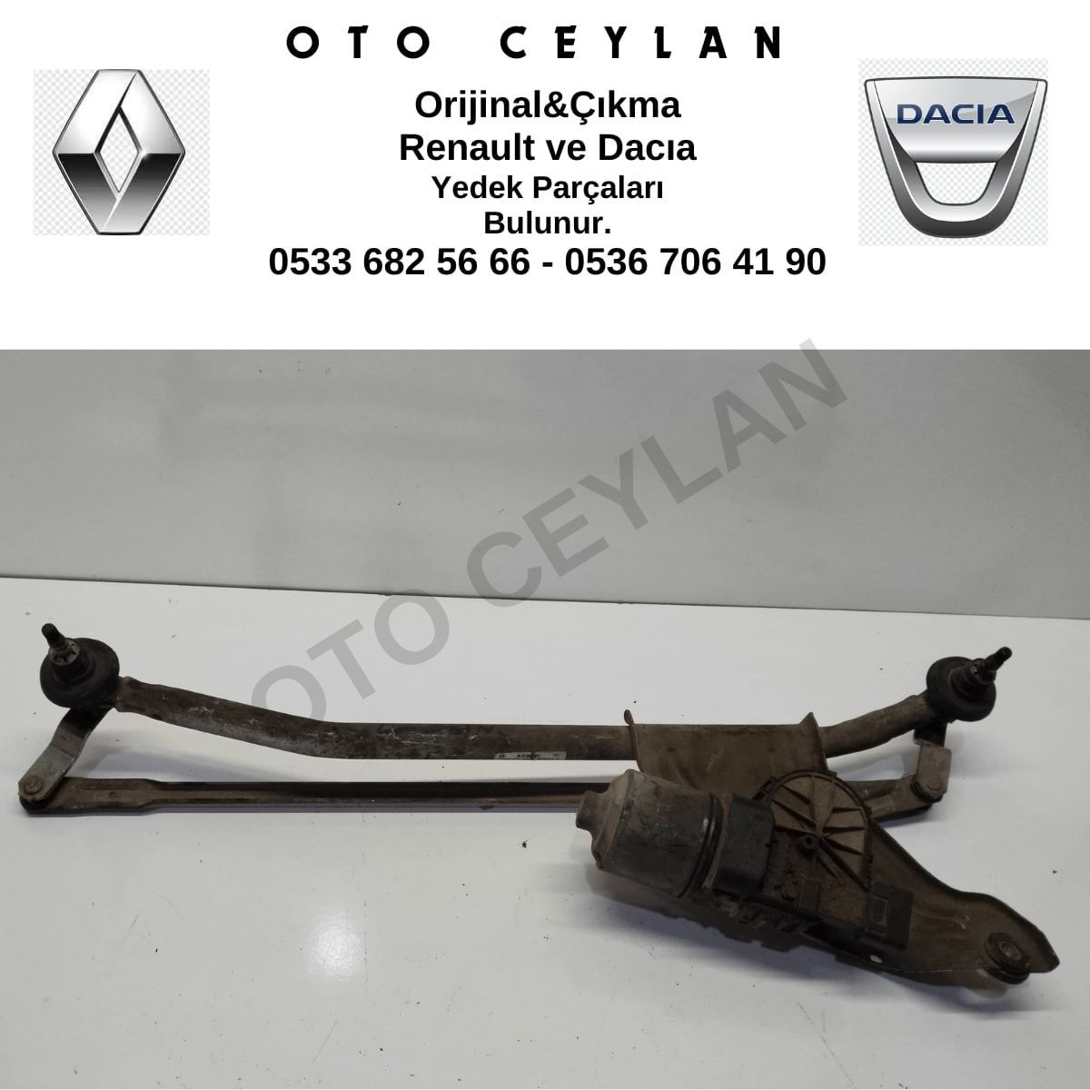 Duster Ön Cam Motoru Mekanizmalı Çıkma Orjinal