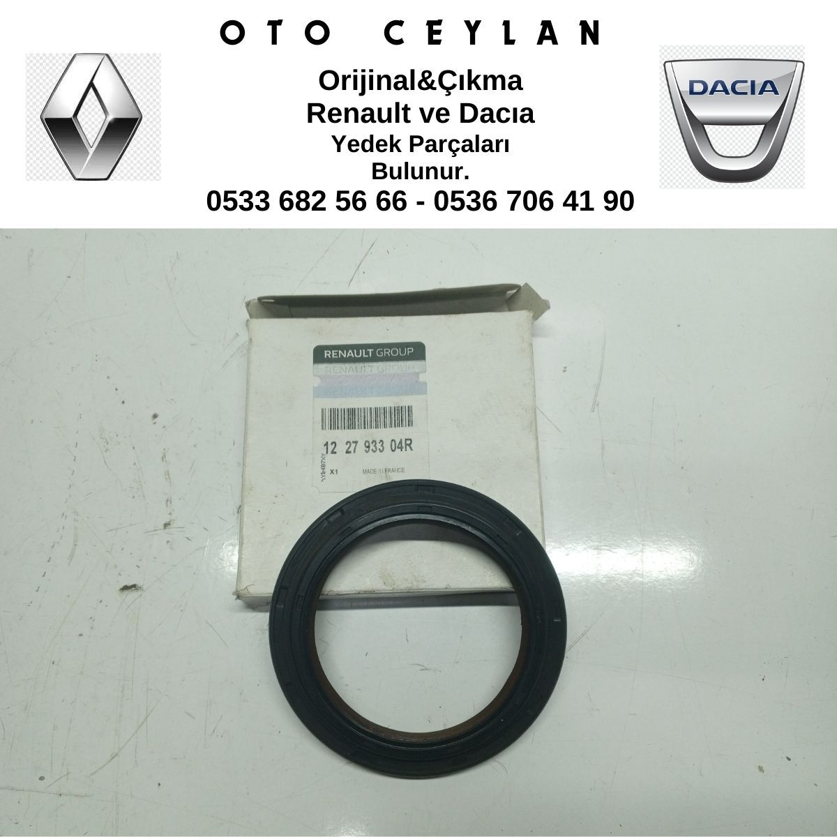 122795525R MEGANE 4 KADJAR KRANK KEÇESİ SIFIR ORİJİNAL