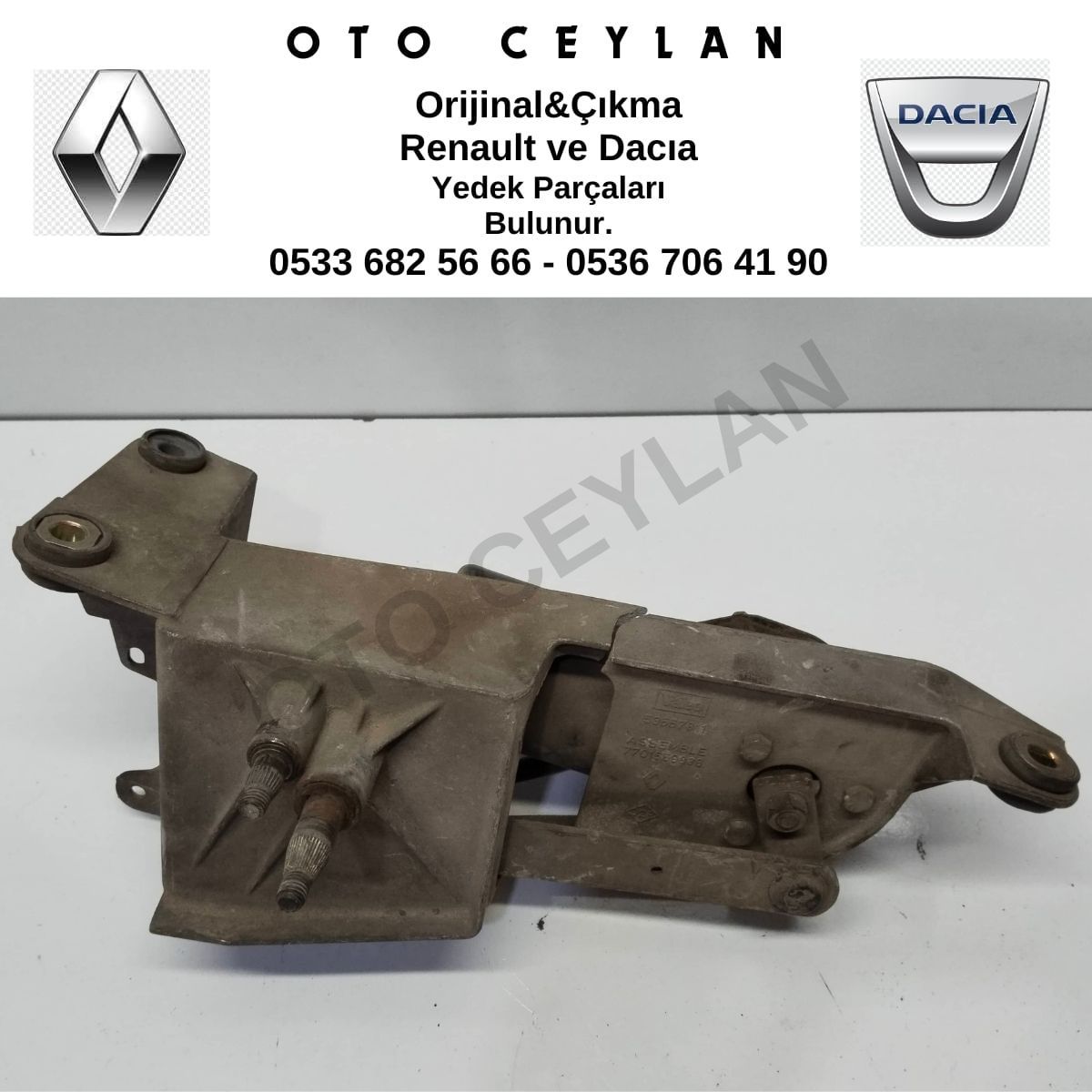 7701669838 Twingo Silecek Motoru Çıkma Orjinal