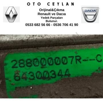 288000007R Fluence Silecek Mekanizması Çıkma Orjinal