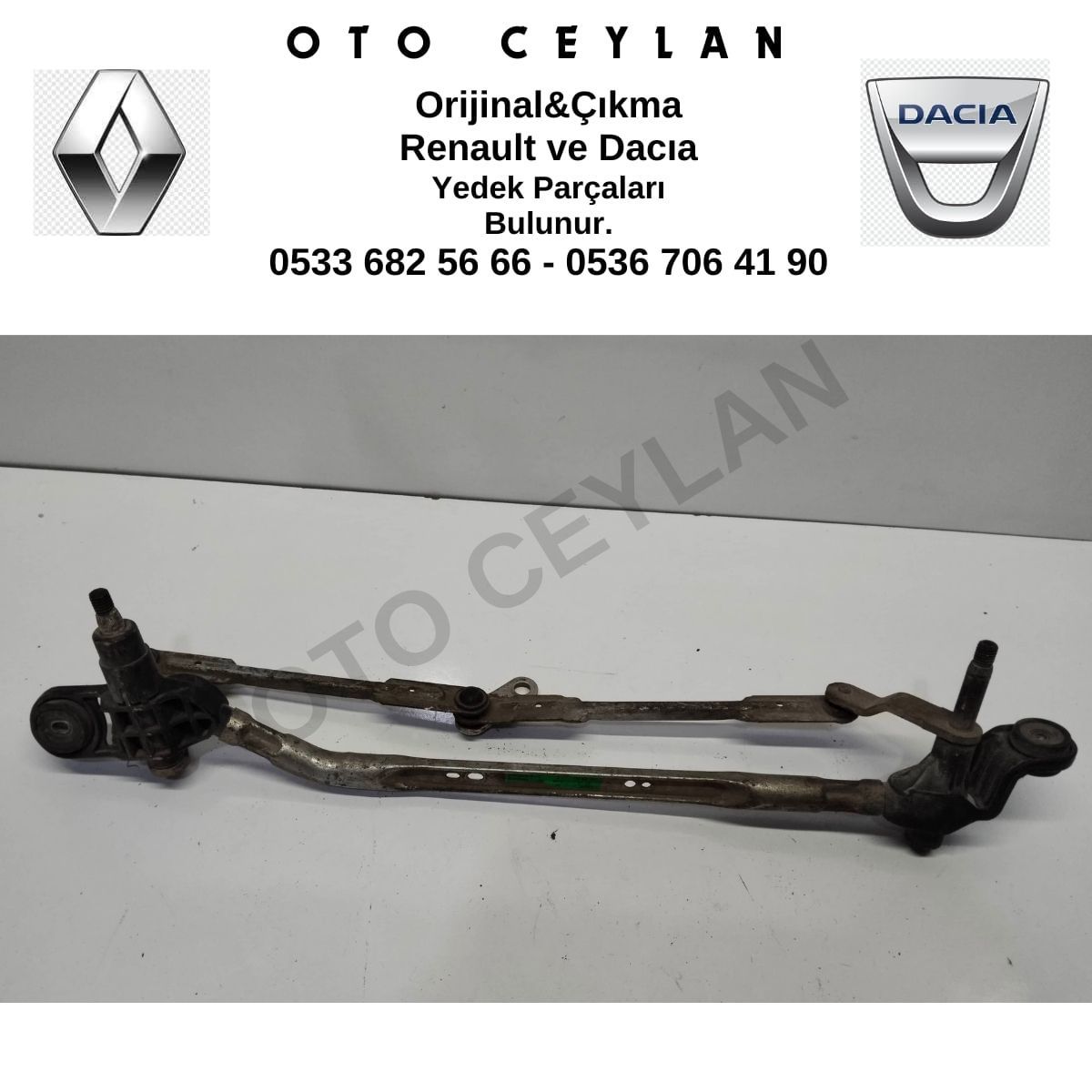 288000007R Fluence Silecek Mekanizması Çıkma Orjinal