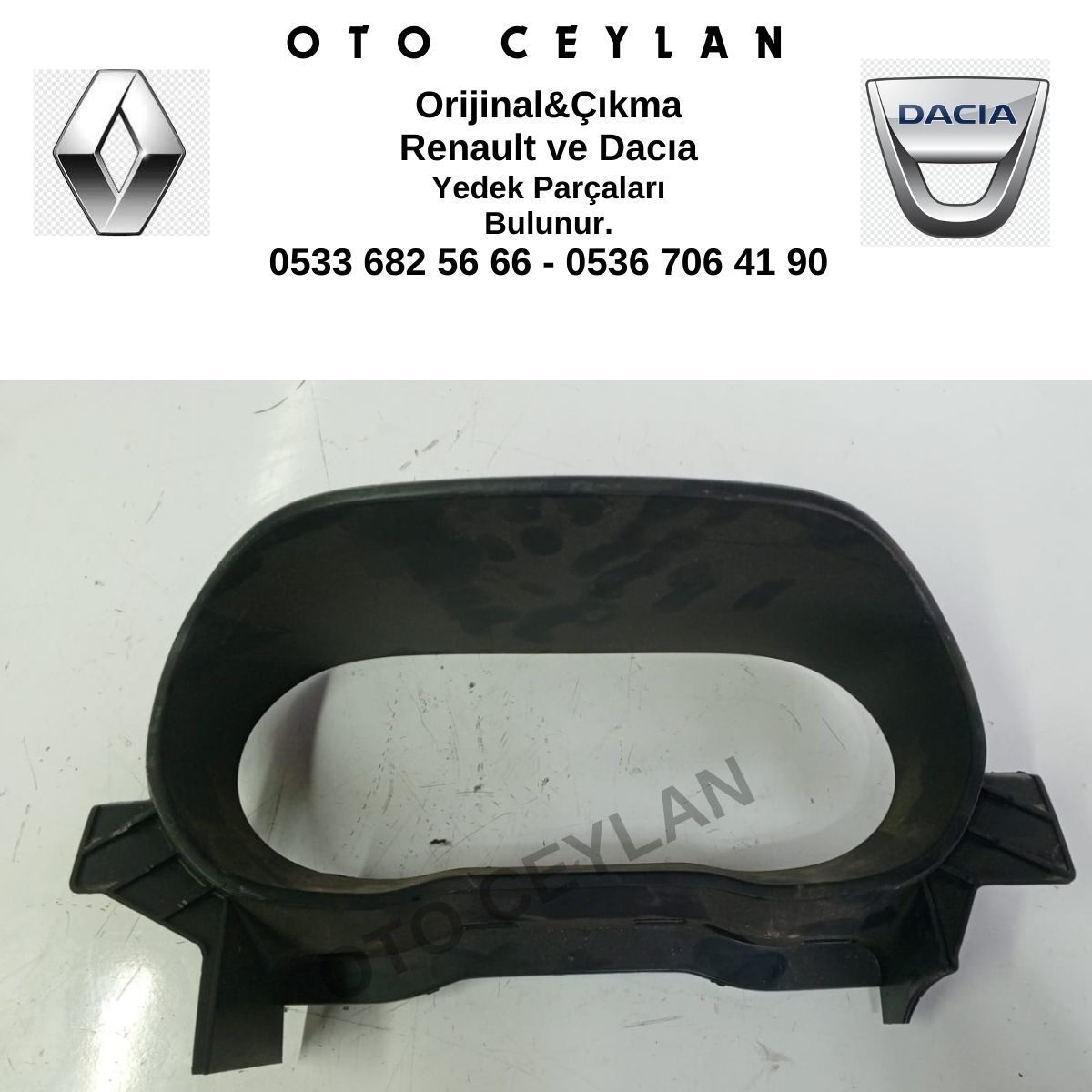 682402694R Duster Gösterge Siperliği Orijinal Çıkma