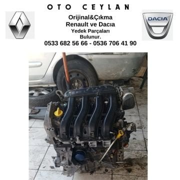 Megane 3 1.6 16VALF Komple Motor 30.000 KM Orijinal Çıkma