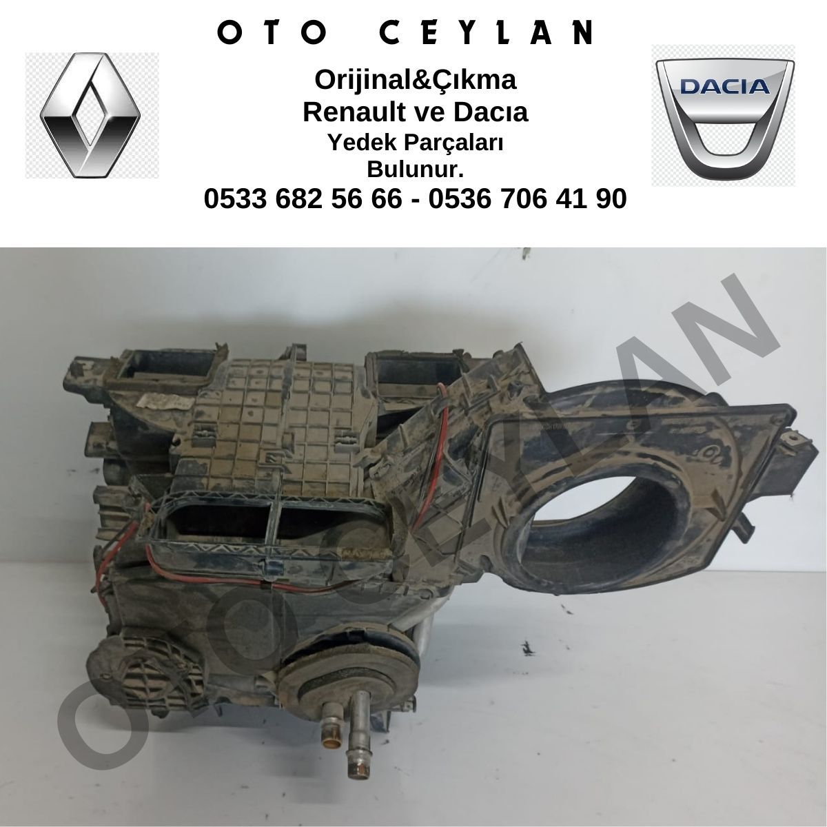 8200447410 Kangoo 3 Klimasız Kalorifer Gümbeti Orijinal Çıkma