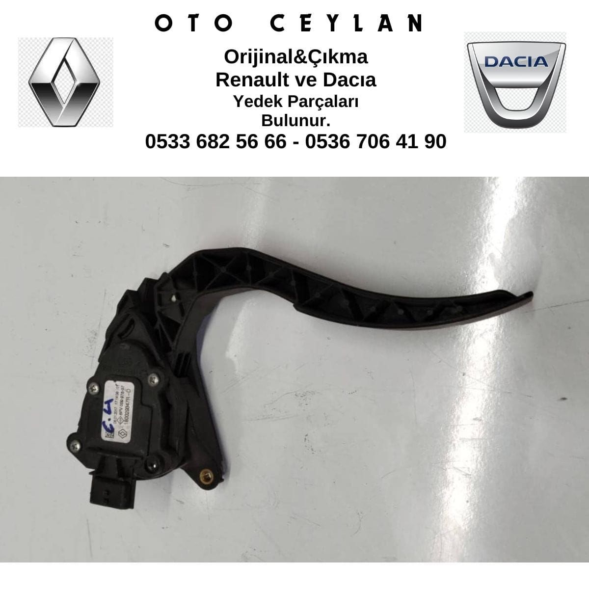 180029347R Clıo 4 Gaz Pedalı Çıkma Orijinal