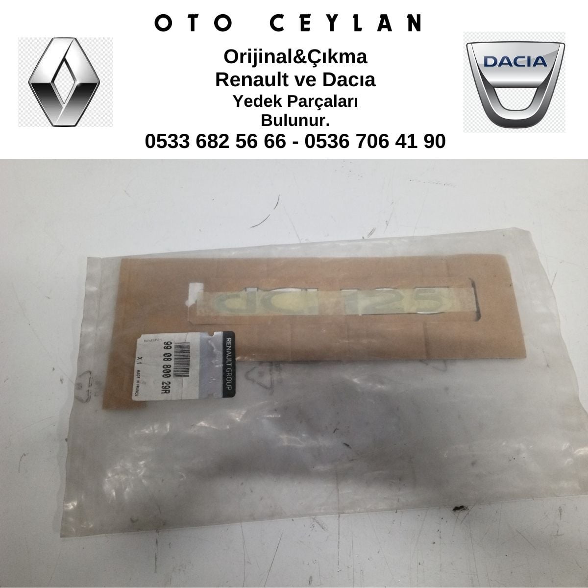 990880029R MASTER 3 YAN MONOGRAM YAZI DCI 125 SIFIR ORİJİNAL