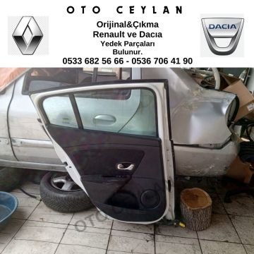 Megane 3 Sol Arka Kapı Orijinal Çıkma