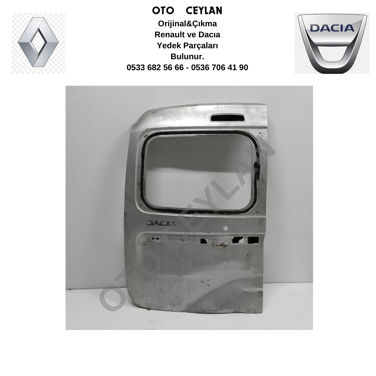 Dokker Bagaj Kapağı Çıkma Orjinal