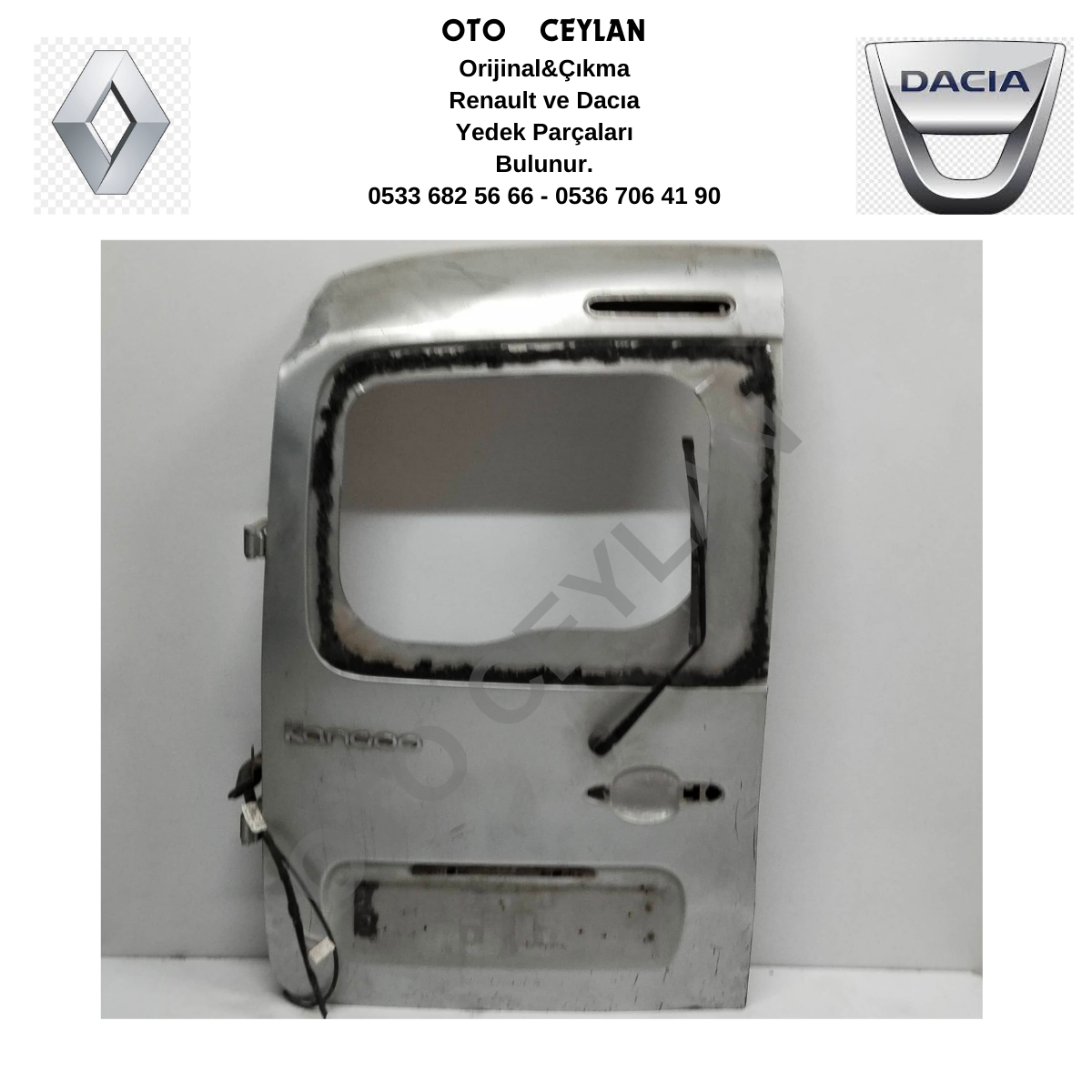 Kangoo 3 Bagaj Kapağı Çıkma Orjinal