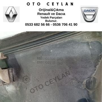 668110020R 668110021R Megane 3 Ön Cam Izgarası Orijinal Çıkma