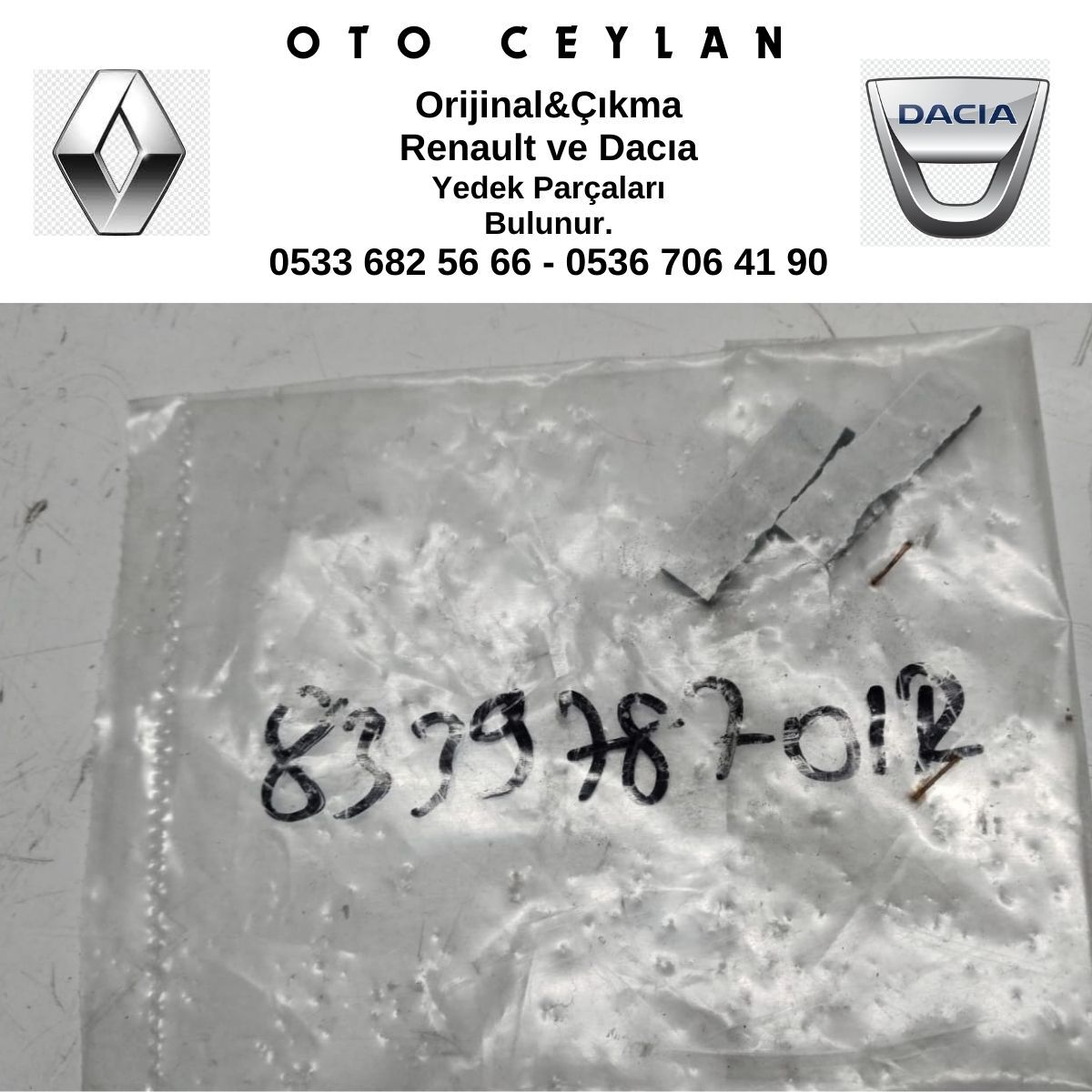 833978701R DUSTER KAPUT KİLİDİ DESTEK PARÇASI SIFIR ORİJİNAL