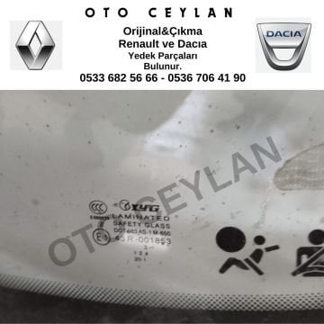 43R001853 Megane 2 Ön Cam Yan Sanayi Çıkma