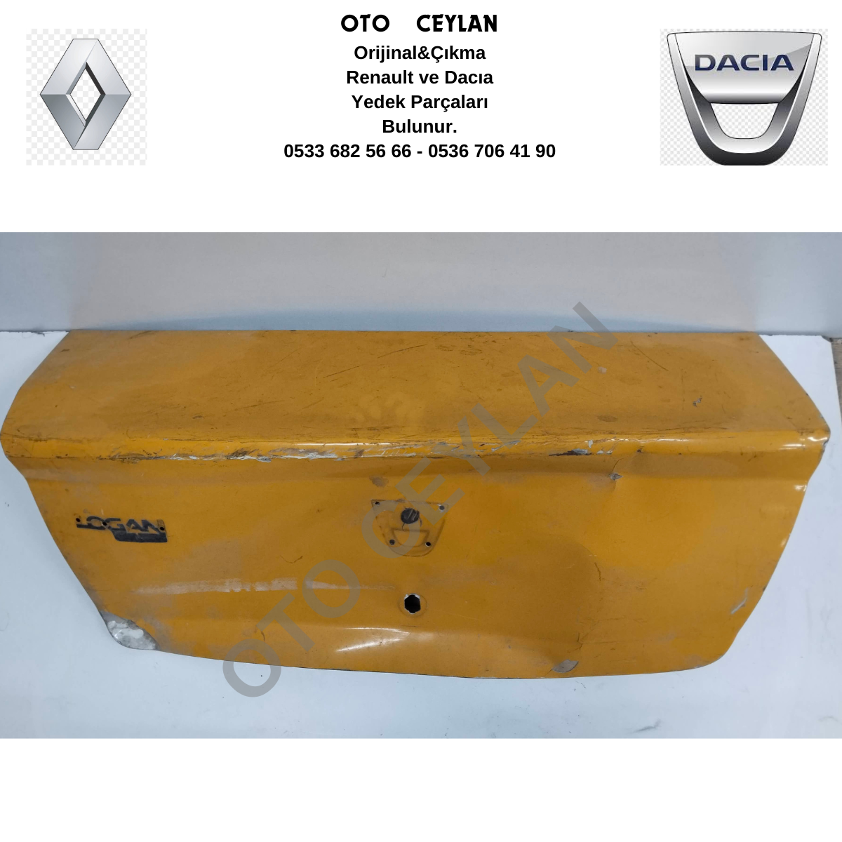 Logan Bagaj Kapağı Çıkma Orjinal