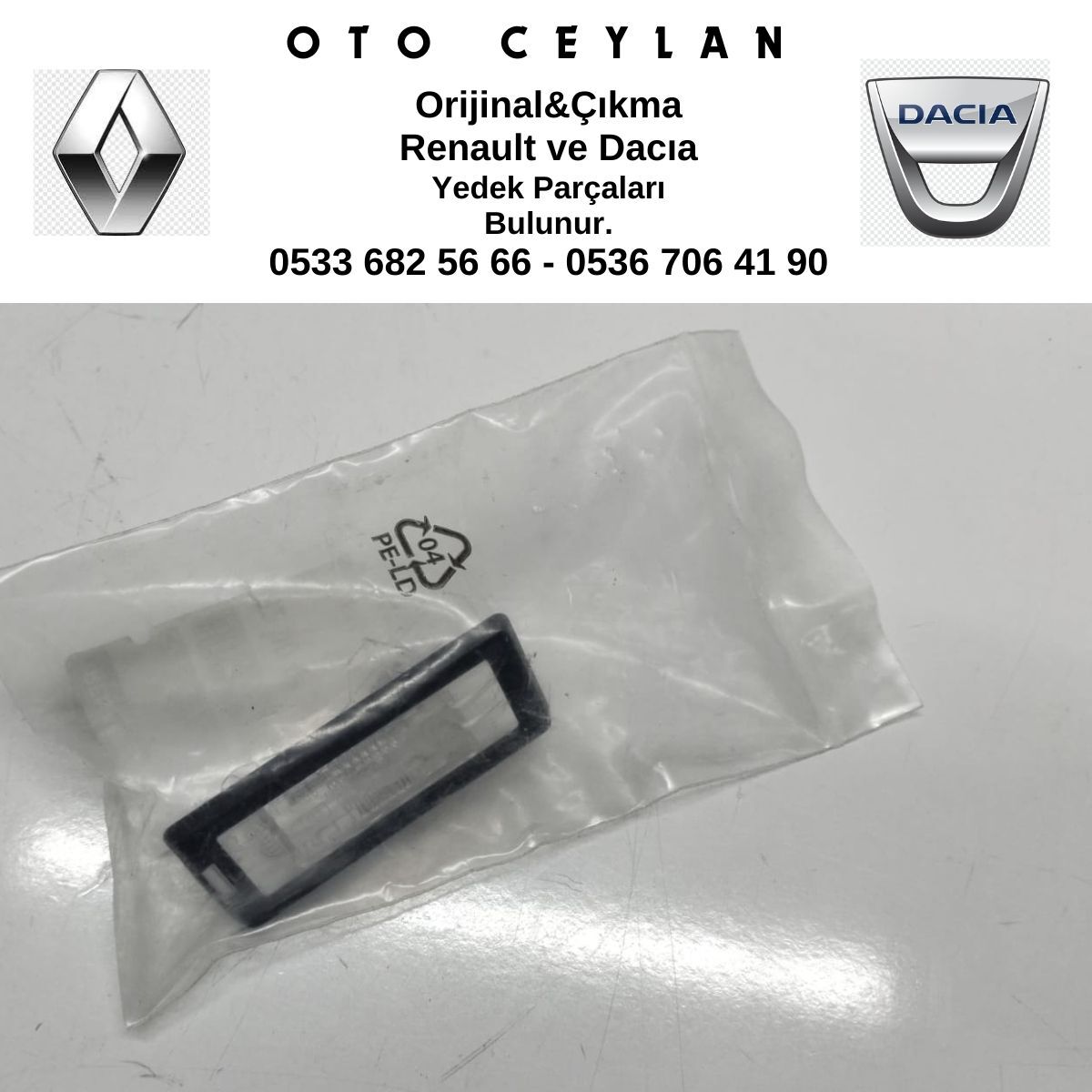 8200013577 MEGANE 3 FLUENCE PLAKA AYDINLATMA LAMBASI SIFIR ORİJİNAL