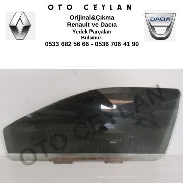 Twingo Ön Kapı Camı Sol Orijinal Çıkma
