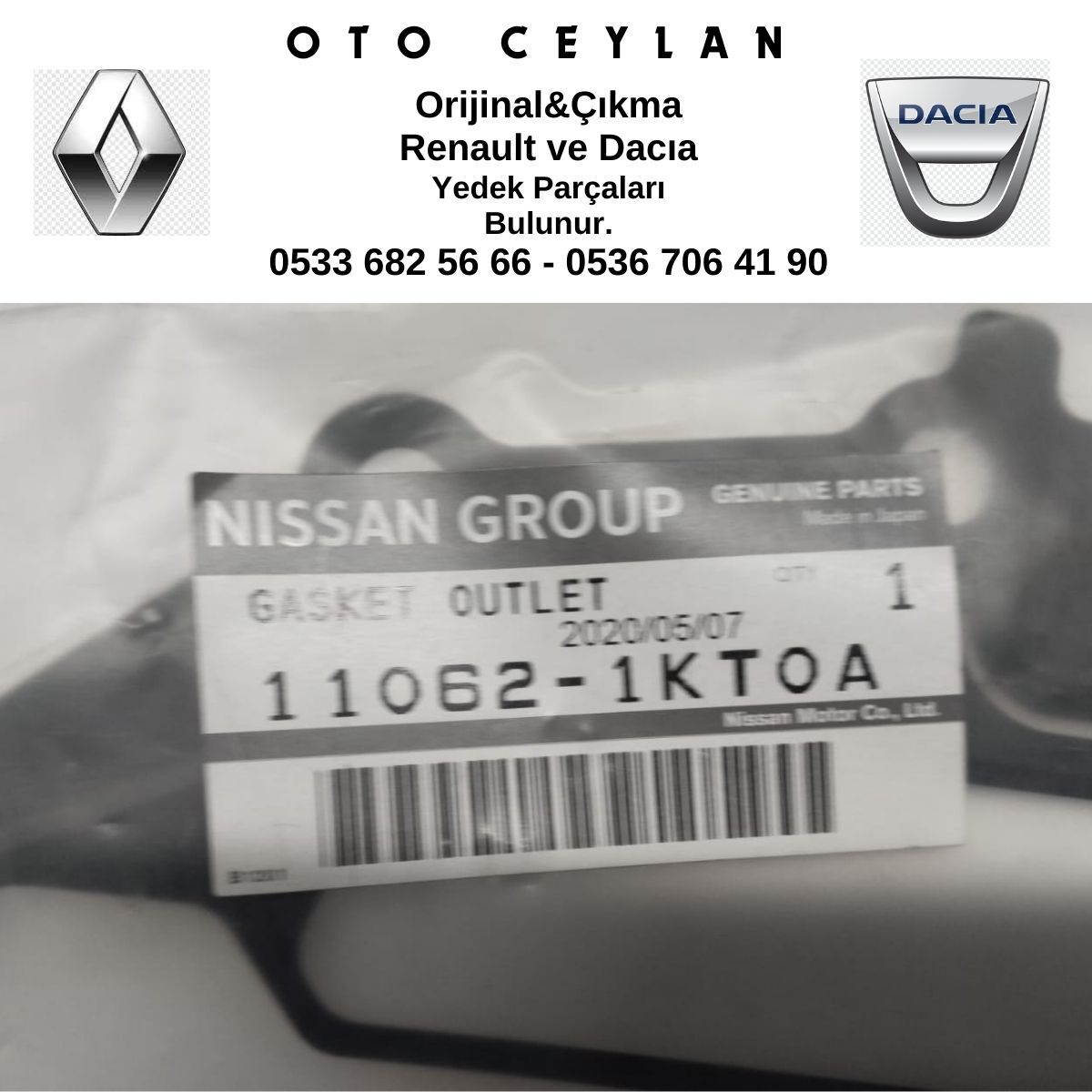 110621KT0A MEGANE 4 TALİSMAN TERMOSTAT CONTASI 1.6 16V SIFIR ORİJİNAL