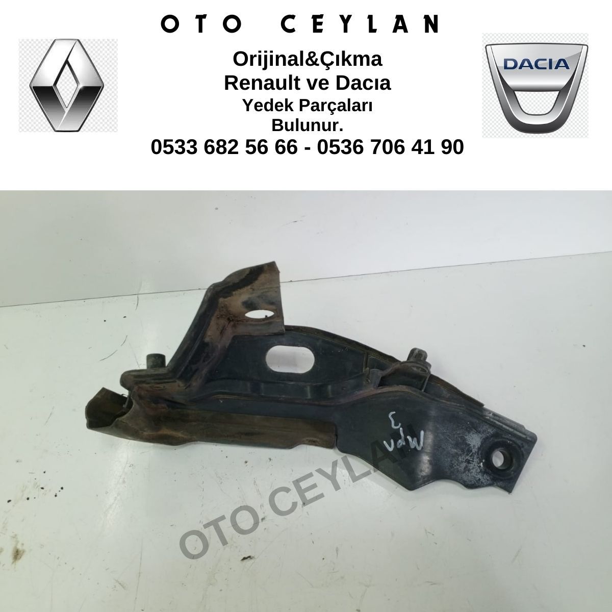 668630020R Megane 3 Sol Kapama Sacı Orijinal Çıkma
