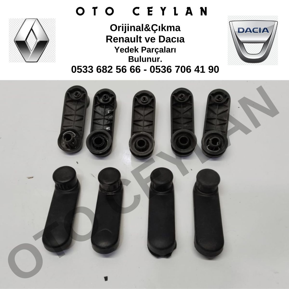 8200673745 Dacia Sandero Cam Açma Kolu Orijinal Çıkma