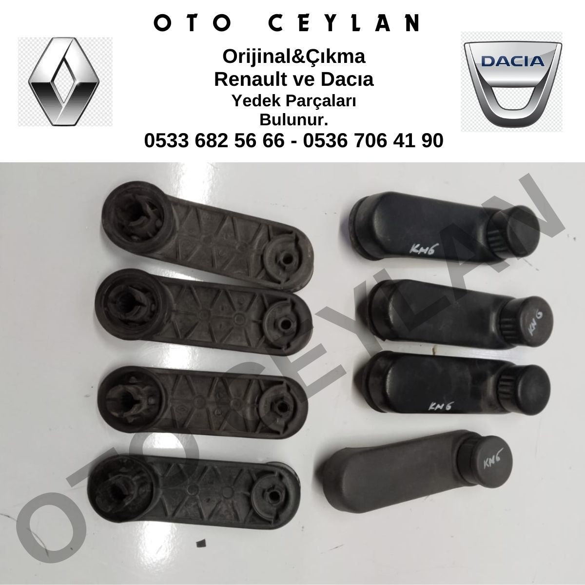 7700811387 Clio 3 Kangoo 2 Cam Açma Kolu Sağ Orijinal Çıkma