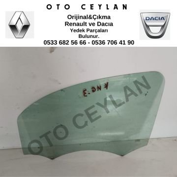 Kangoo 3 Sol Ön Kapı Camı Orijinal Çıkma