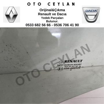 Kangoo 3 Sol Ön Kapı Camı Orijinal Çıkma
