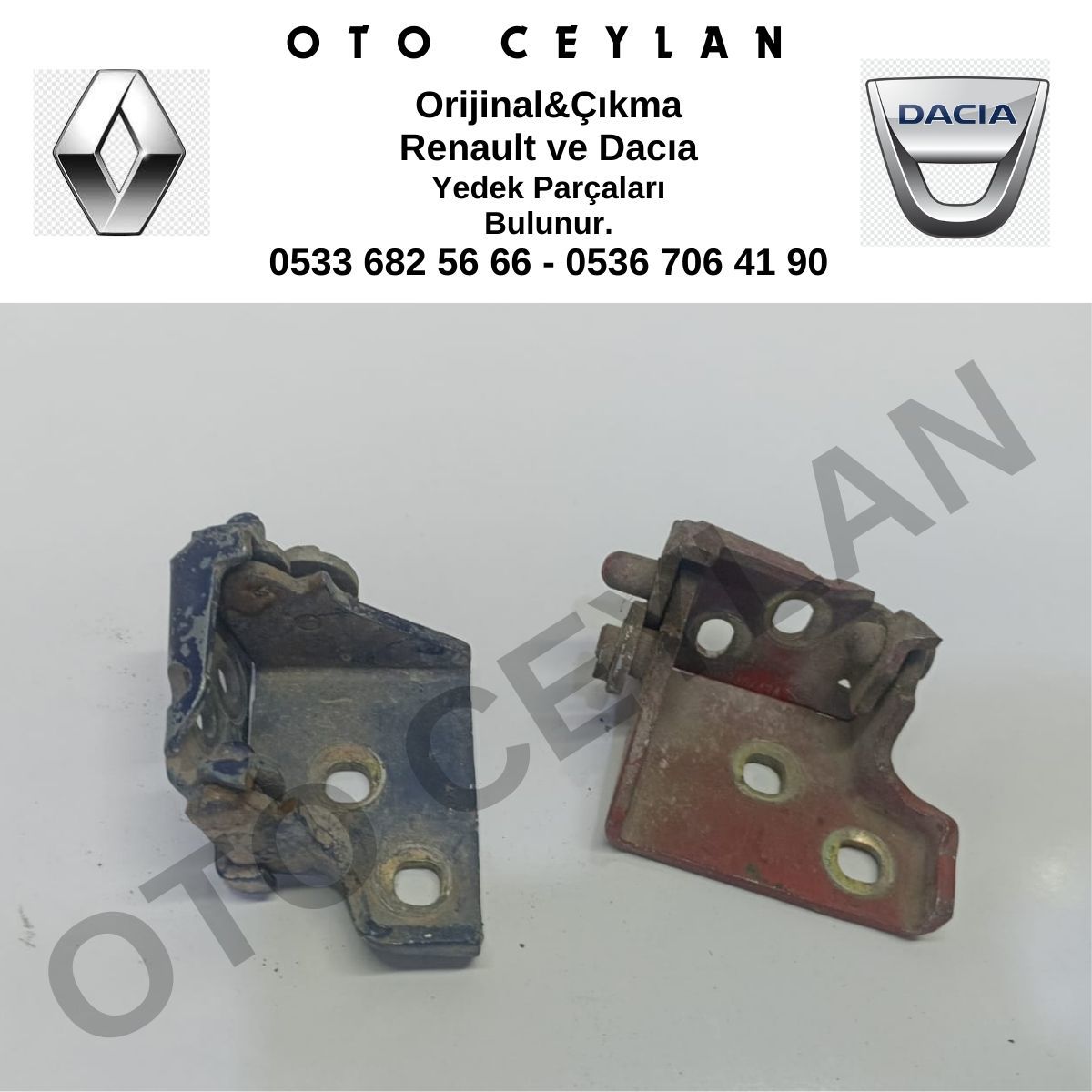 8200803412 Twingo Sağ-Sol Takım Kapı Alt Menteşesi