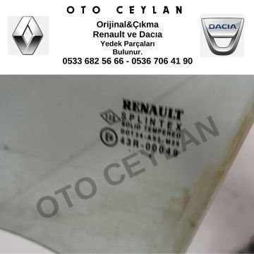 Scenic Sol Arka Kapı Camı Orijinal Çıkma