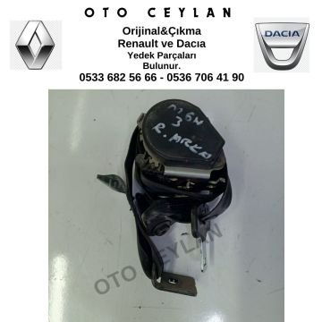888407577R Megane 3 Sağ Arka Emniyet Kemeri Orijinal Çıkma
