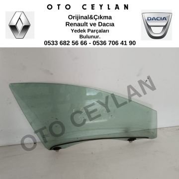 Fluence Sağ Ön Kapı Camı Orijinal Çıkma