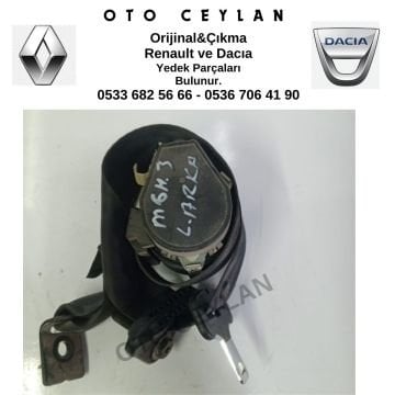888412948R Megane 3 Sol Arka Emniyet Kemeri Orijinal Çıkma