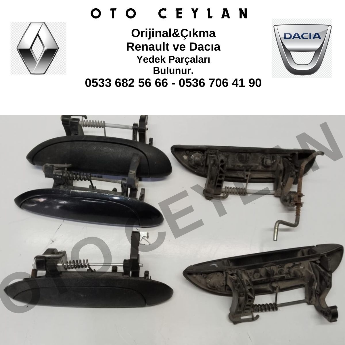 7700433075 Megane Sol Dış Kapı Kolu Orijinal Çıkma