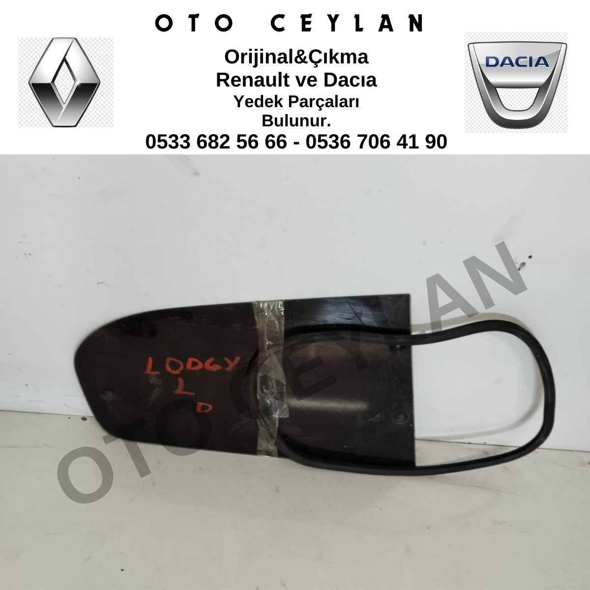 Lodgy Sol Arka Kelebek Camı Orijinal Çıkma