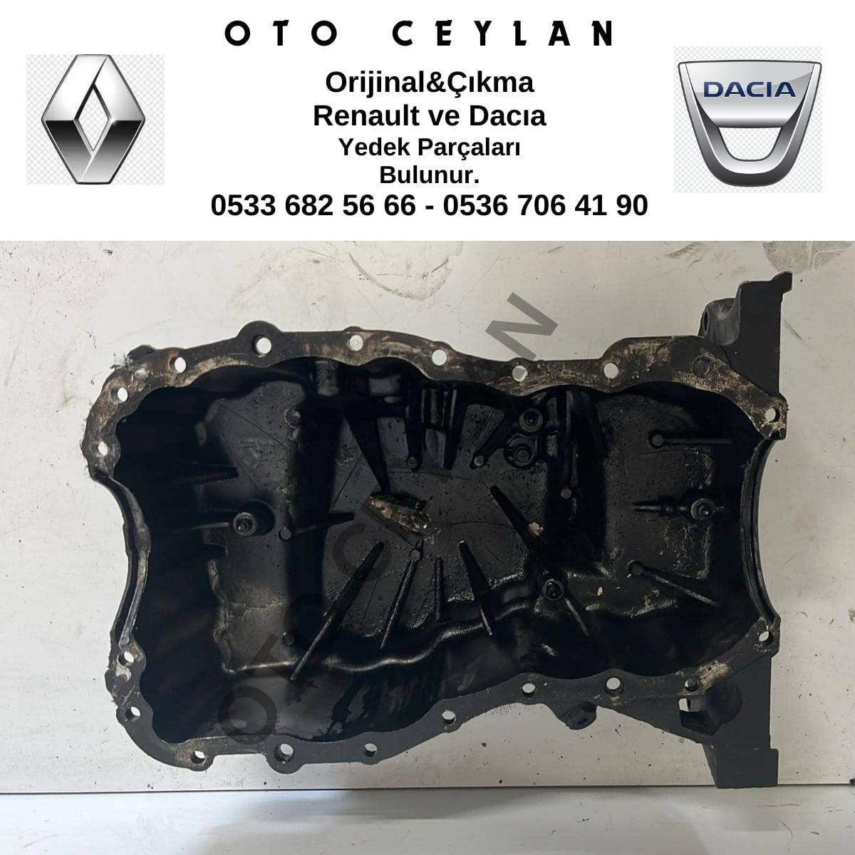 111100396R Duster Motor Yağ Karteri Çıkma Orijinal