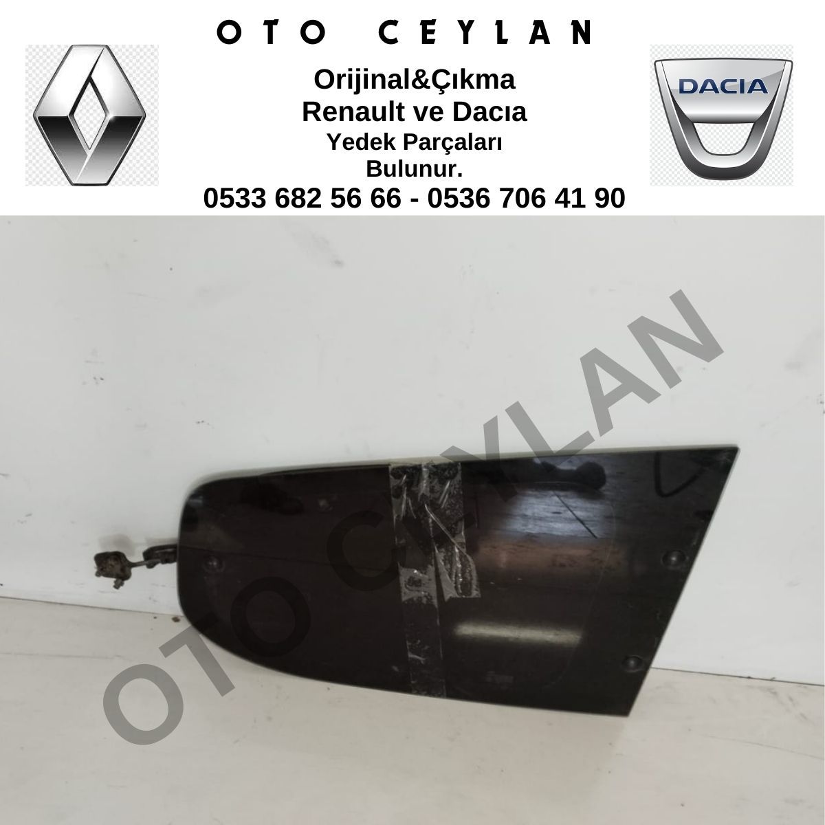 Lodgy Sağ Arka Kelebek Camı Fitilli Orijinal Çıkma