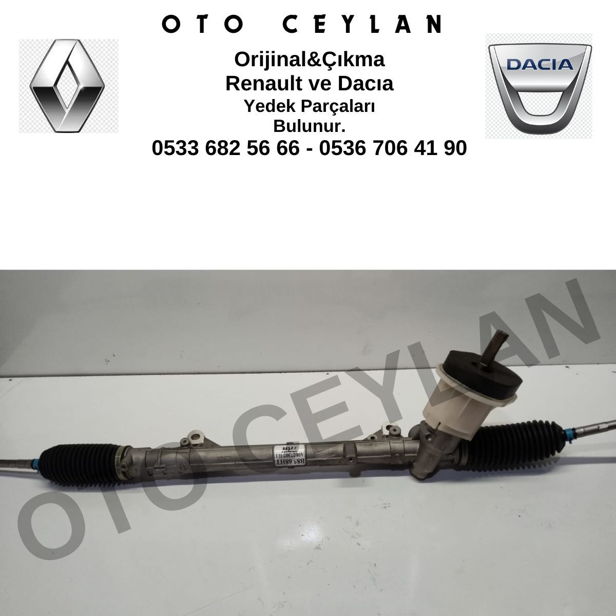A0027307HT 8200595935 Clio 3 Direksiyon Kutusu Sıfır Hattat TRW Marka