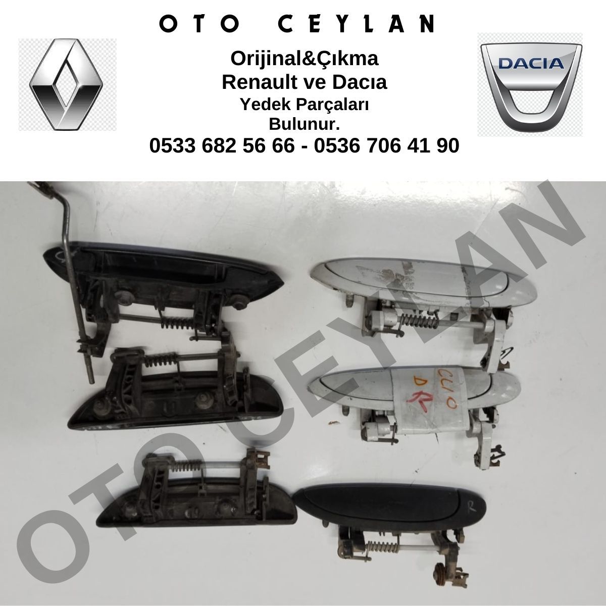 7700433076 Megane Sağ Dış Kapı Kolu Orijinal Çıkma