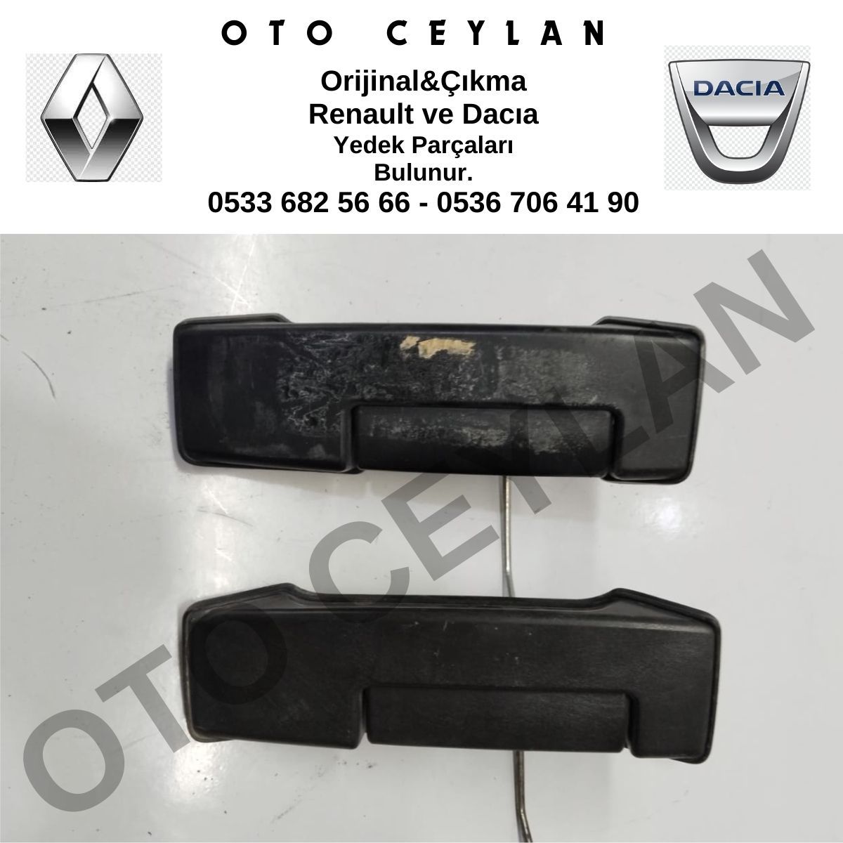 806067153R Dacia Dokker Sağ Arka Sürgülü Kapı Dış Açma Kolu Orijinal Çıkma