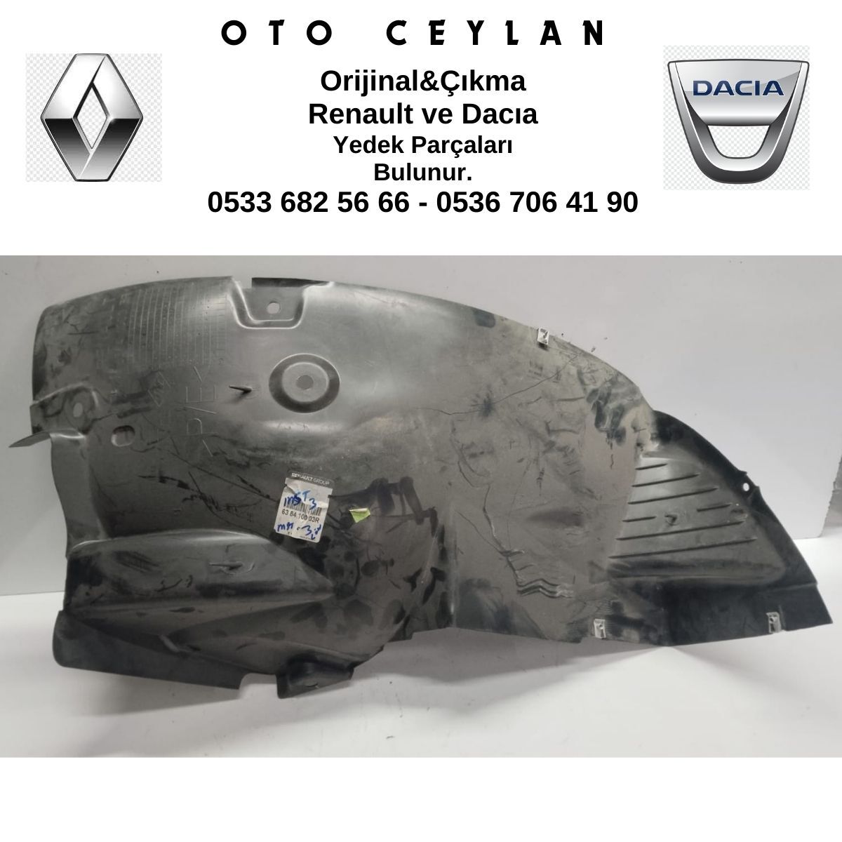 638410003R MASTER 3 SOL ÖN ÇAMURLUK DAVLUMBAZI SIFIR ORİJİNAL