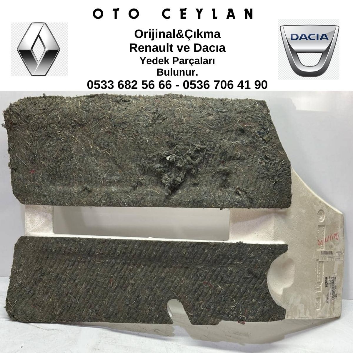 749406893R Duster 2022 Sol Ön Alt Taban Köpüğü Çıkma Orjinal