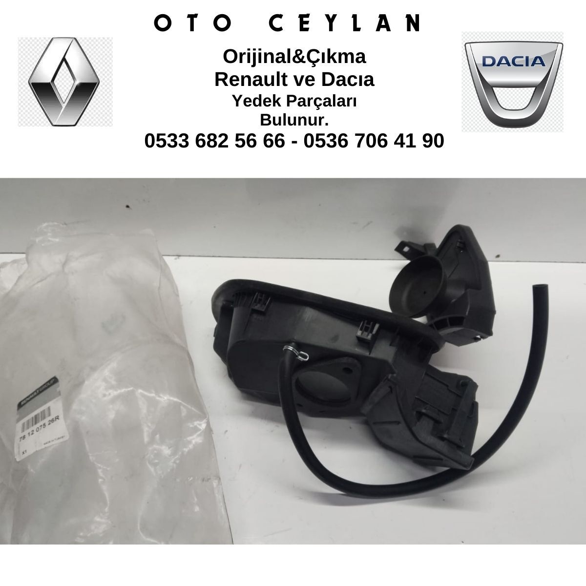 781207526R MEGANE 4 YAKIT DOLUM BORU YUVASI BOĞAZI SIFIR ORİJİNAL