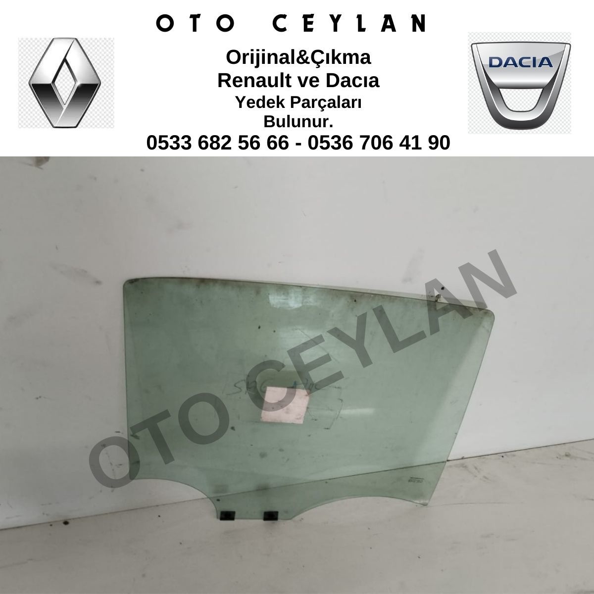 Symbol Sağ Arka Kapı Camı Orijinal Çıkma