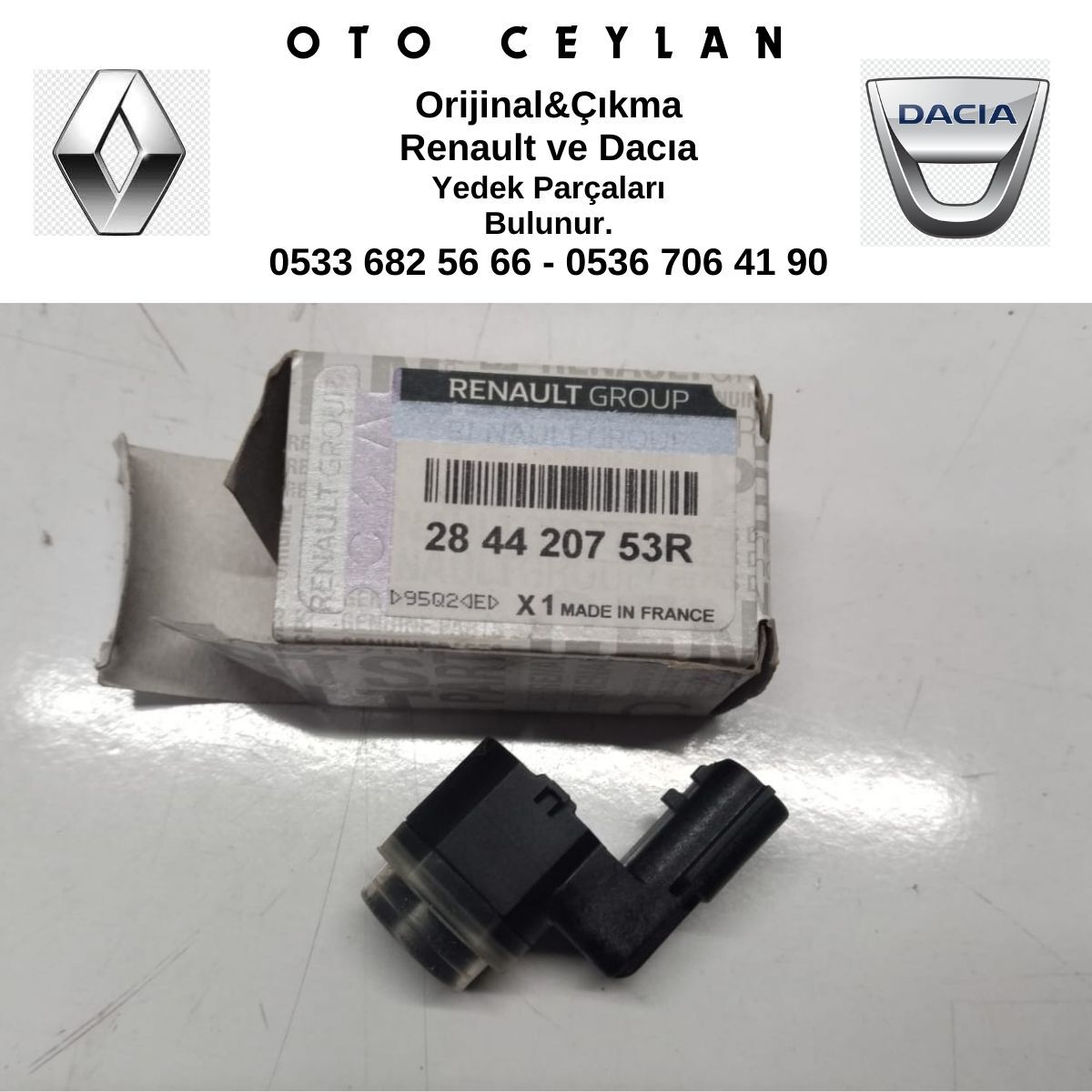 284420753R MEGANE 3 KANGOO 2 CLIO 4 KADJAR SCENIC 3 TALISMAN ÖN PARK SENSÖRÜ SIFIR ORİJİNAL