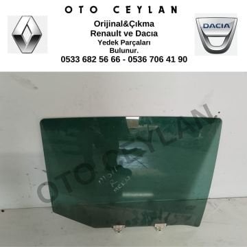 Megane 3 Sağ Arka Kapı Camı Orijinal Çıkma