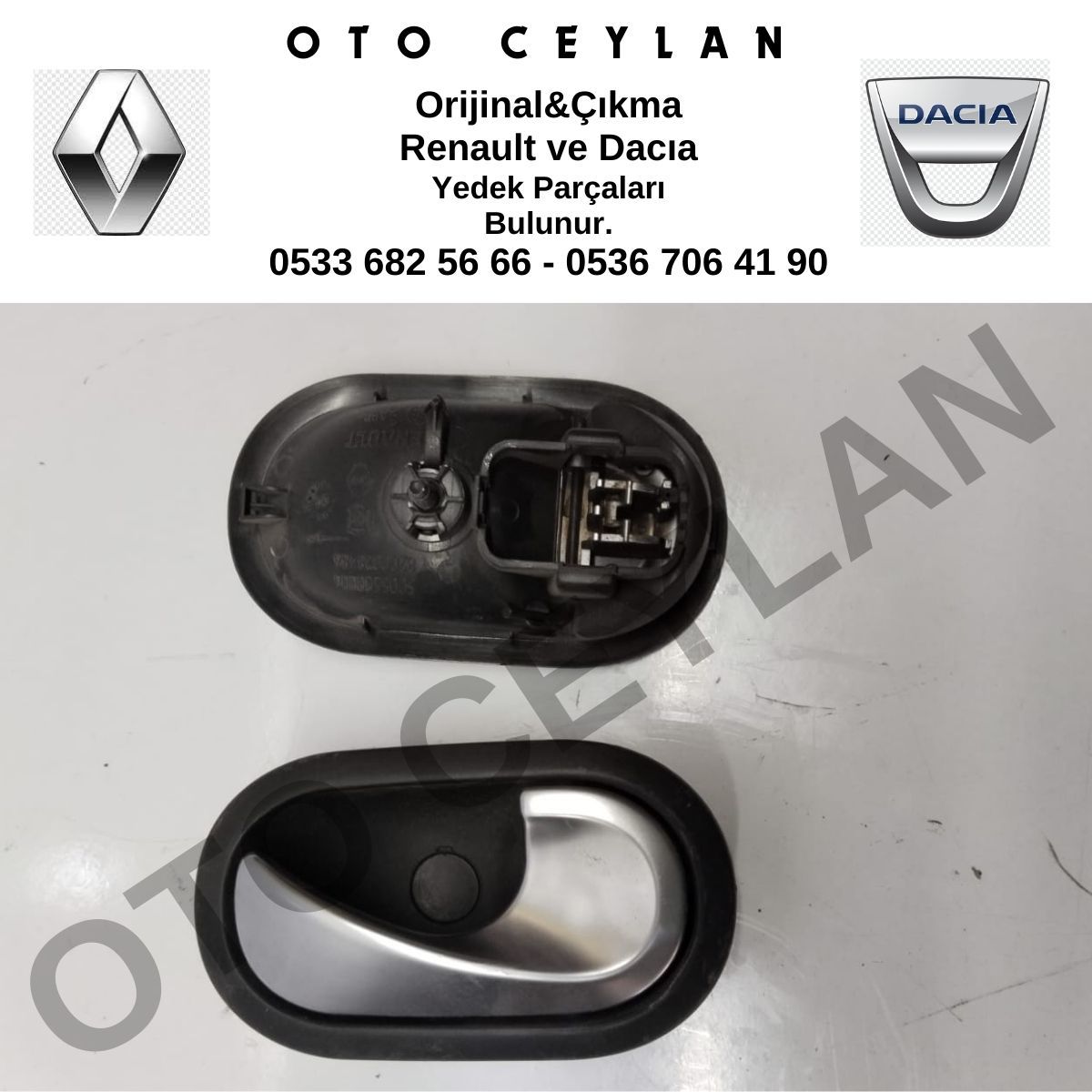 8200028486 Megane 2 Krom Kapı Açma Kolu Sağ İç Orijinal Çıkma