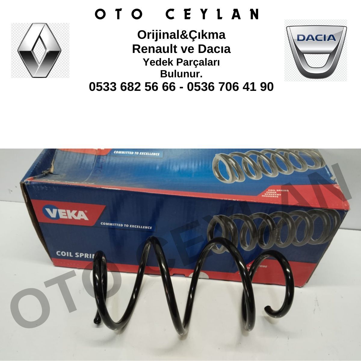 VEKA 6035012 Clio Symbol 3 Helezon Yayı Ön Sıfır Yerli Üretim