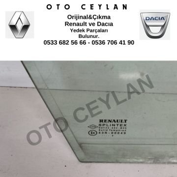 Scenic 2 Sağ Kelebek Camı Orijinal Çıkma