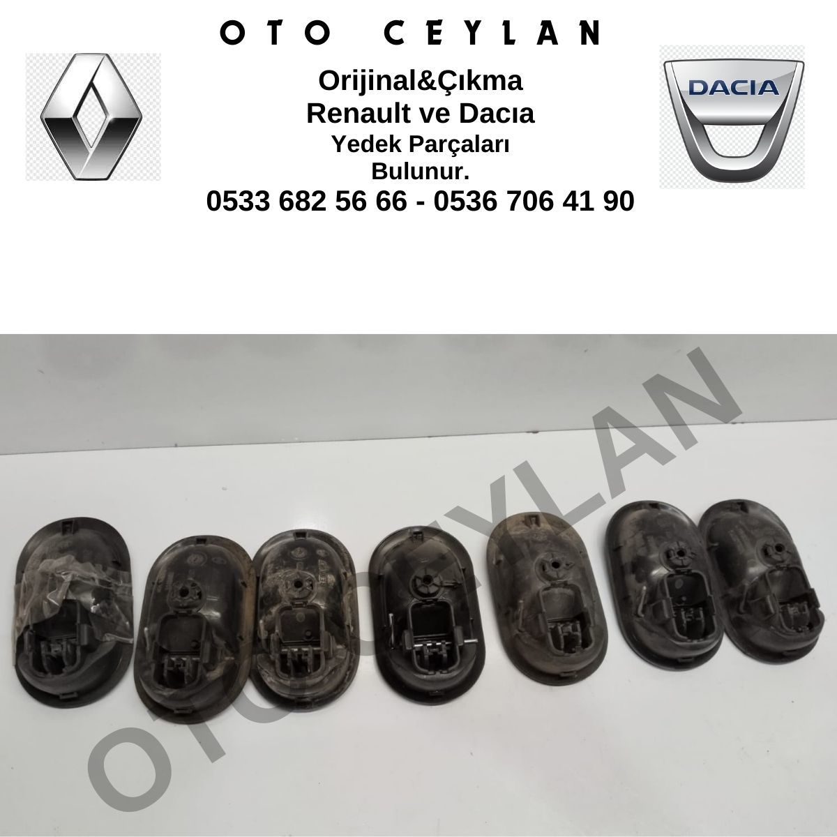 8200028486 Clio 3 Kangoo 3 Siyah İç Kapı Kolu Sağ Orijinal Çıkma