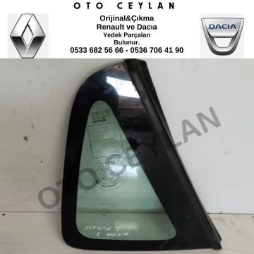 Scenic 2 Sol Arka Kelebek Camı Orijinal Çıkma