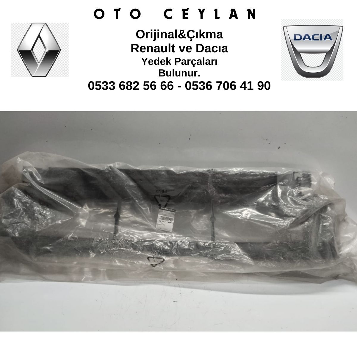 626531141R TRAFIC 3 ÖN TAMPON HAVA YÖNLENDİRİCİ SIFIR ORİJİNAL